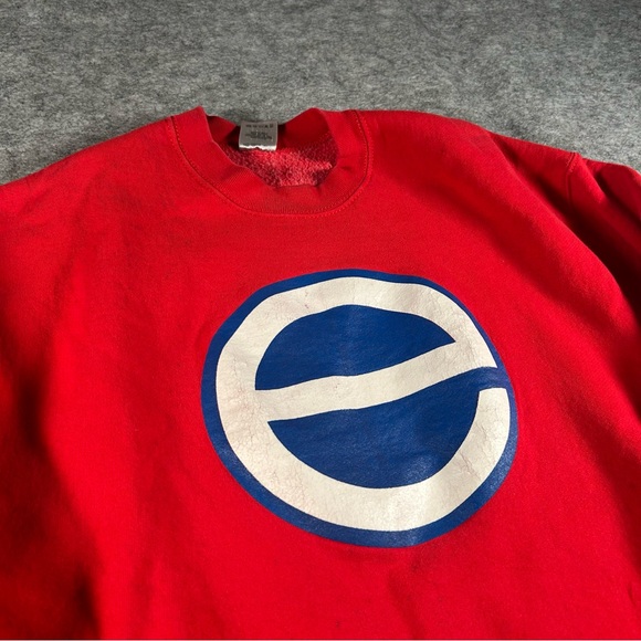 Vintage Rage Against The Machine Sweatshirt Men XL Red 90s Evil Empire Band Tour - Picture 2 of 9